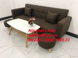  Bộ ghế sofa băng đa năng nâu cafe đậm rẻ dài 2m gia đình nhỏ 