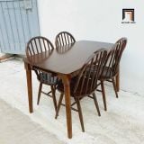  Set bàn ghế ăn cao cấp 13-KH4-G58-B108 gỗ tự nhiên 