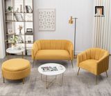  Bộ ghế sofa xinh xắn KT161 Marilana màu cam đặt sảnh chờ 