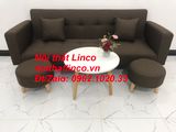  Bộ ghế sofa băng đa năng nâu cafe đậm rẻ dài 2m gia đình nhỏ 