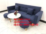  Bộ ghế sofa băng giường nằm 2m thông minh xanh dương đen đậm 