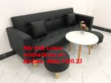  Bộ bàn ghế sofa băng đa năng mini nhỏ simili đen dài 2m 