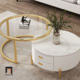  Cặp bàn tròn sofa phòng khách BSF3 Como căn hộ chung cư 