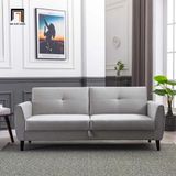  Ghế sofa giường sang trọng GB31 Lati 1m9 màu đen da giả 