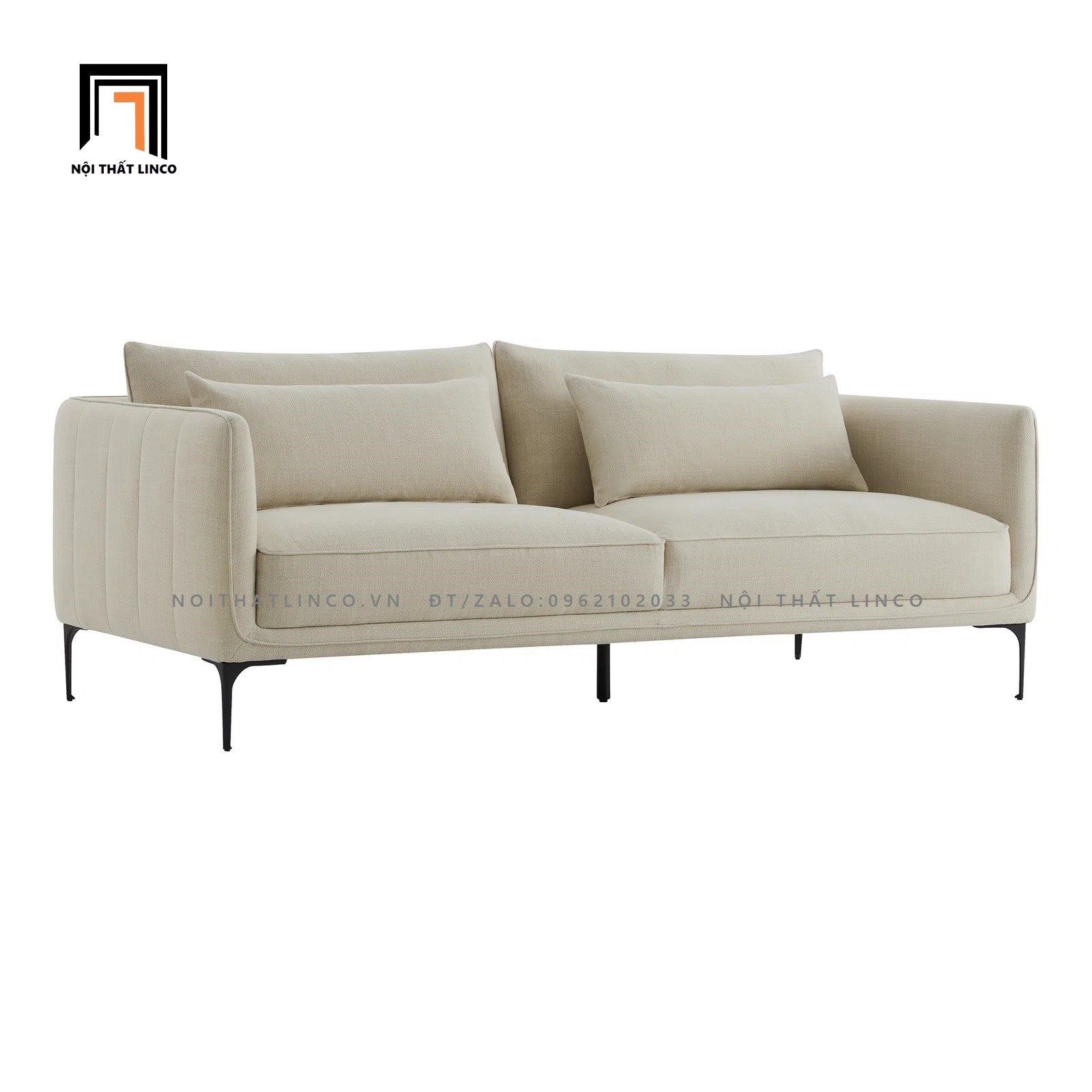  Ghế sofa băng vải nhung BT127 Rae dài 1m9 màu xanh lá 