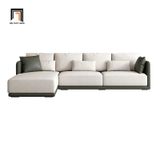  Bộ ghế sofa góc chữ L 2m4 x 1m6 GT112 Hobb cho chung cư 