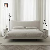  Giường ngủ cho gia đình sang trọng GN49 Altresha màu xám trắng 