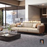  Ghế sofa băng dài 2m1 da giả BT247 Martisse phòng khách hiện đại 