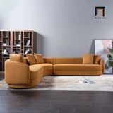  Bộ ghế sofa góc xinh xắn kiểu cong GT253 Ahitana 2m4 màu cam 