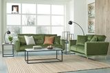  Bộ ghế sofa phòng khách KT47 Brynlee xanh lá vải nhung nỉ 