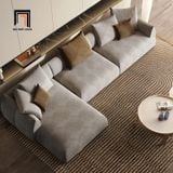  Bộ ghế sofa góc bọc da Pu GT138 Columbus 2m8 x 1m6 màu xám 