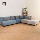  Bộ ghế sofa góc L xinh xắn GT198 Elmdon 2m2 x 2m2 phối màu vải nhung 