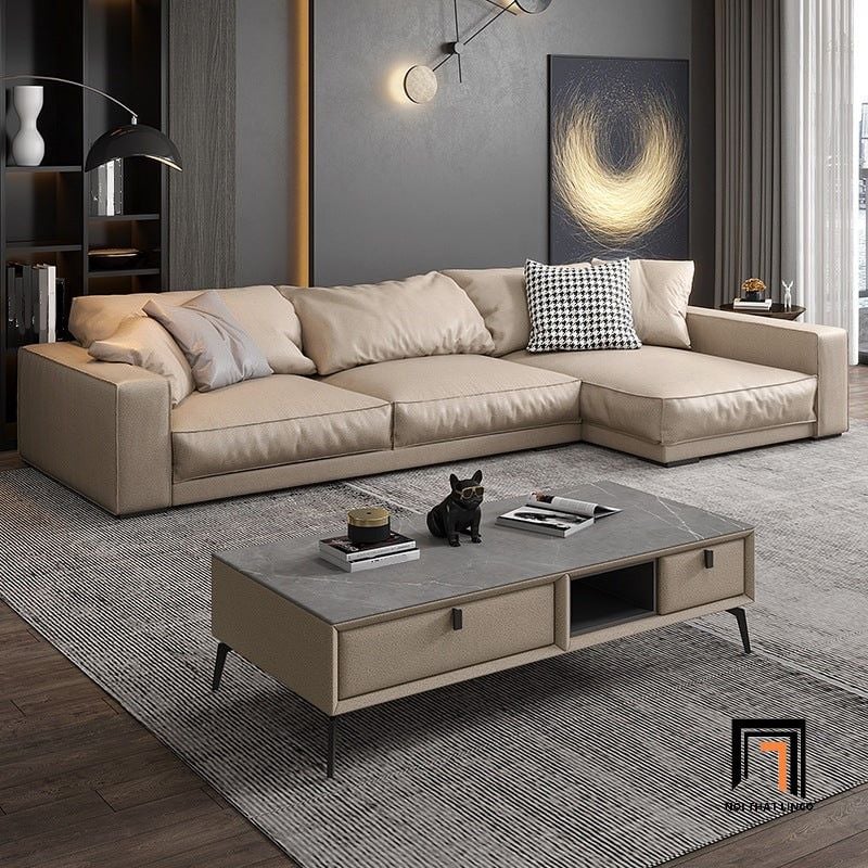  Bộ ghế sofa góc L sang trọng GT146 Tulsa 2m5 x 1m5 da Pu 