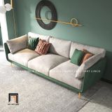 Ghế sofa băng BT56 Cornuda da công nghiệp dài 2m15 sang trọng 