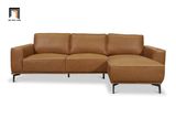  Bộ ghế sofa góc L GT15 Harlow 2m4 x 1m6 simili màu da bò 