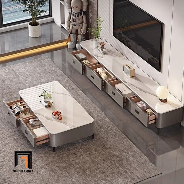 bàn sofa cao cấp mặt đá đẹp 1m1