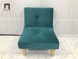  Ghế đơn sofa mini NS01 xanh lá cây vải nhung nỉ 