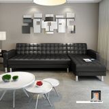  Bộ ghế sofa chữ L da bóng GT267 Parade 2m55 x 1m5 giá rẻ 