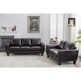  Bộ ghế sofa văn phòng tiếp khách KT143 Namara da Pu bóng đen 