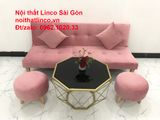  Bộ bàn ghế salon sopha màu hồng cách sen giá rẻ hiện đại Sài Gòn 