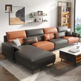  Bộ ghế sofa góc L da Pu GT157 Waco 2m4 x 1m6 phòng khách sang trọng 