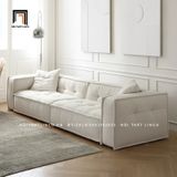  Ghế sofa băng màu trắng kem BT70 Hogar dài 2m4 vải lông cừu 