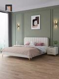  Giường ngủ bọc nệm xinh xắn GN11 Curdy màu xám trắng giá rẻ 
