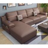  Bộ ghế sofa góc L màu carot GT217 Tobain 2m76 x 1m65 giá rẻ 