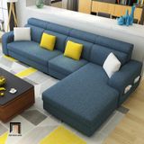  Bộ ghế sofa góc L phòng khách GT124 Desol 3m2 x 1m8 xanh dương 