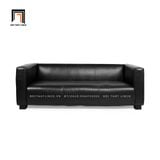  Sofa băng da simili màu đen BT132 Goyette 2m cho công sở 