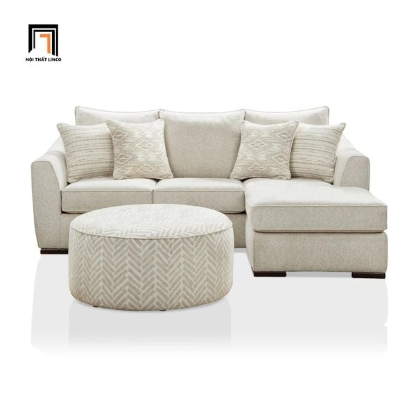 bộ ghế sofa góc L 2m2 x 1m6 vải nỉ