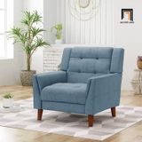  Ghế sofa đơn thư giãn DT26 Monte màu xám trắng 