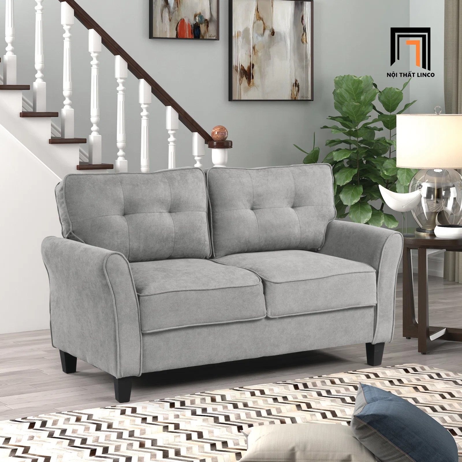  Bộ ghế sofa phòng khách KT98 Aliete dài 1m4 vs 1m8 giá rẻ 