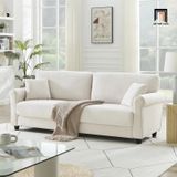  Ghế sofa văng vải nhung nỉ BT170 Enzo 2m màu cam nổi bật 