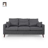  Ghế sofa băng văng dài xám đậm BT228 Oliver dài 1m9 giá rẻ 