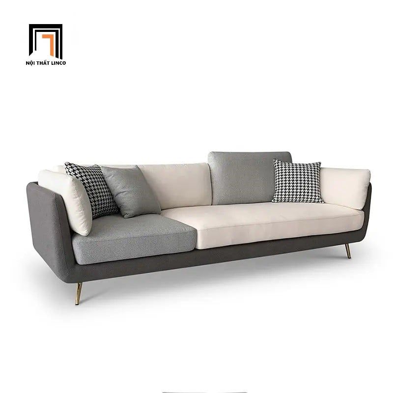  Ghế sofa đơn nhỏ gọn DT58 Mixco phối màu xám đẹp 