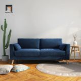  Bộ ghế sofa gia đình nhỏ vải nỉ KT114 Ufor màu vàng vải nỉ 