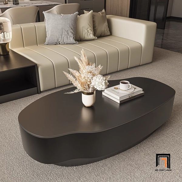 bàn sofa phòng khách kiểu cong