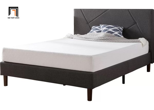 giường ngủ hiện đại xám đậm