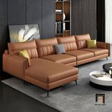  Bộ ghế sofa góc L sang trọng GT110 Gila 3m4 x 1m8 bọc da giả 