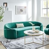  Ghế sofa băng vải nhung nỉ BT55-Chesterfield trưng bày cho shop tiệm 