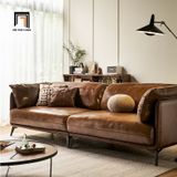  Bộ ghế sofa phòng khách cao cấp KHQ154 Natuco da giả bóng đẹp 
