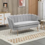  Ghế sofa băng cong vải nỉ xinh xắn BT236 Mercer 1m8 cho shop tiệm 