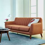  Ghế sofa băng vải nỉ BT299 Iscar màu cam cho shop tiệm 