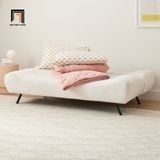 Ghế sofa giường bọc da GB13 Finn dài 1m8 màu trắng kem 