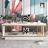  Bàn sofa chữ nhật mặt đá xám BSF88 Deora phòng khách giá rẻ 