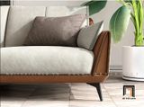  Bộ ghế sofa góc L 3m x 1m6 GT34 Miliner nệm ngồi màu trắng kem 