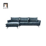  Bộ ghế sofa góc L 2m4 x 1m6 GT33-Heemor vải nhung nỉ đẹp 