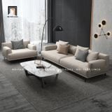  Set ghế sofa phòng khách sang trong KT32 Orren màu trắng kem 