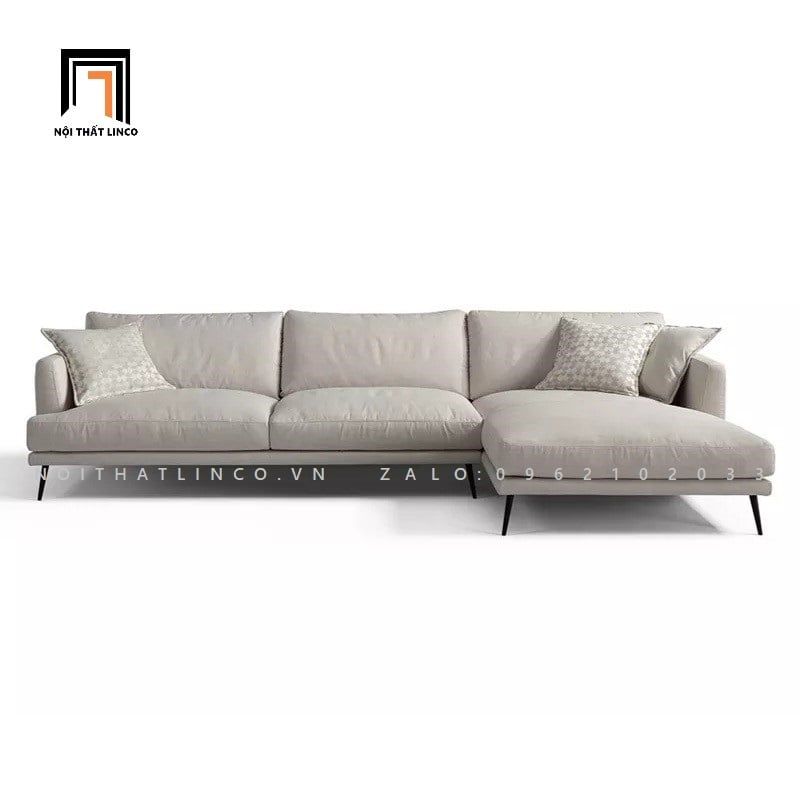  Bộ ghế sofa góc chữ L 2m2 x 1m6 GT27-Thinic chân inox 